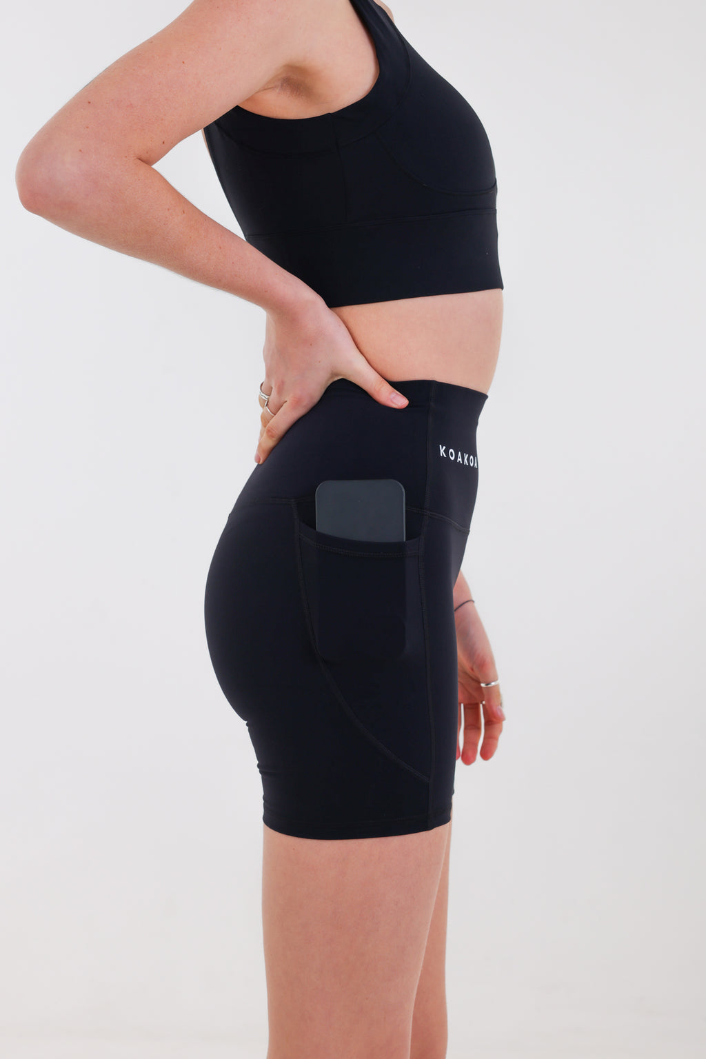 Summer Biker Pocket Shorts - Black