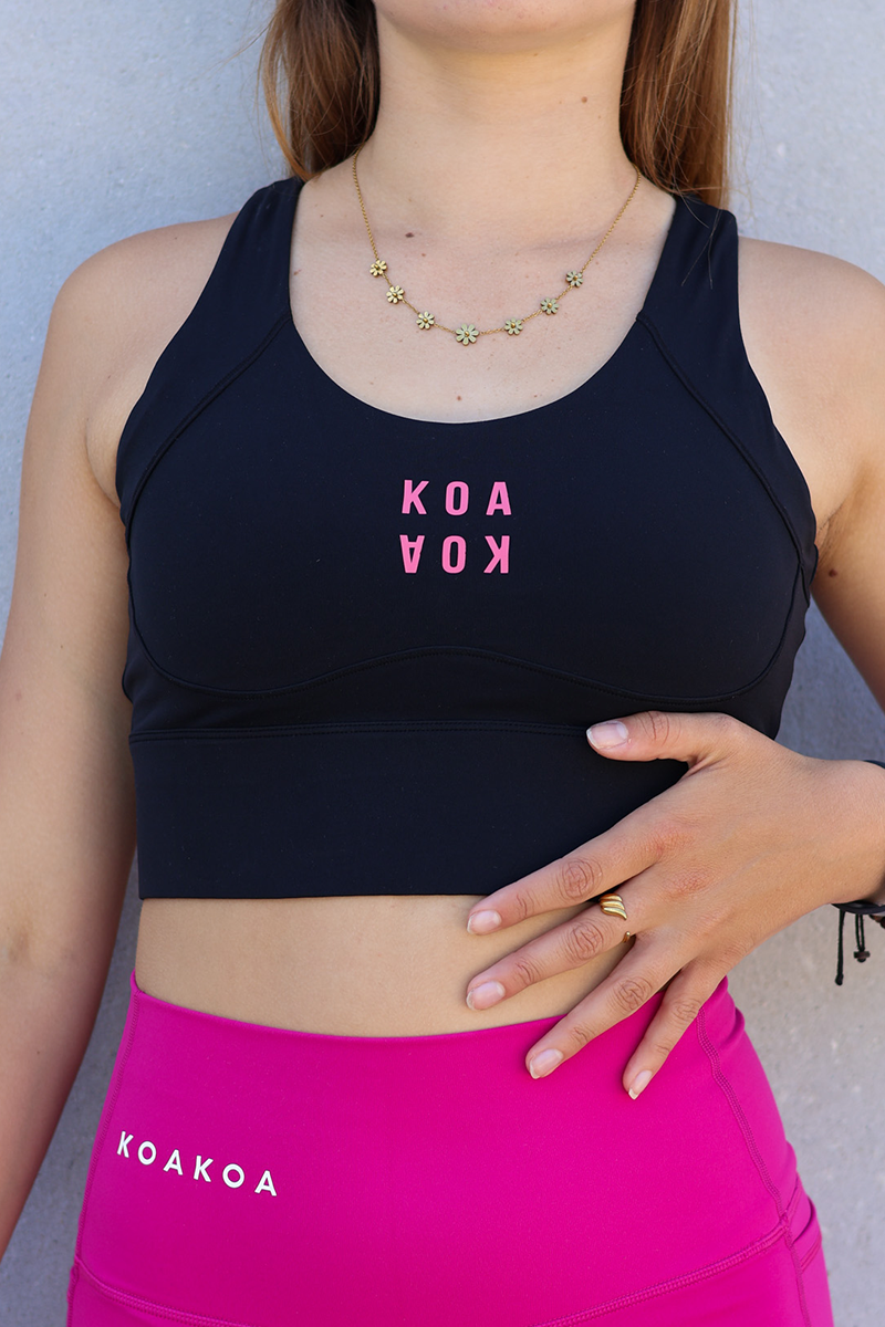 Legacy Bra - Pink Logo