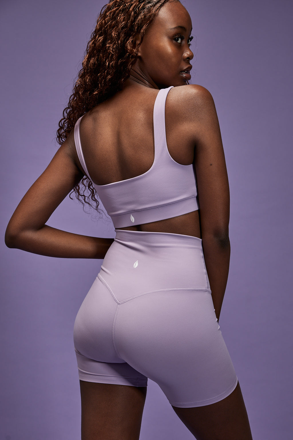 Alba Shorts in Grey Purple