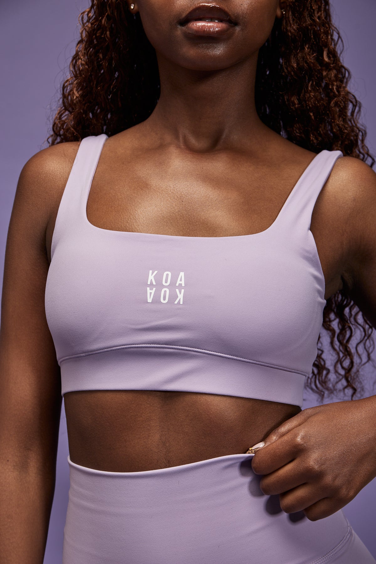 Alba Bra in Grey Purple