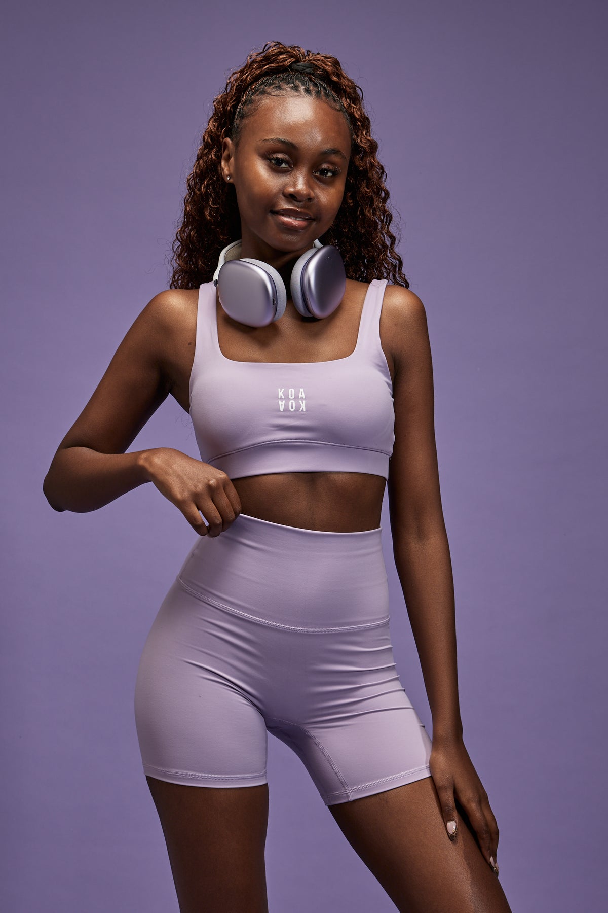 Alba Bra in Grey Purple