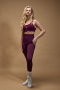 Base Leggings - Red Purple