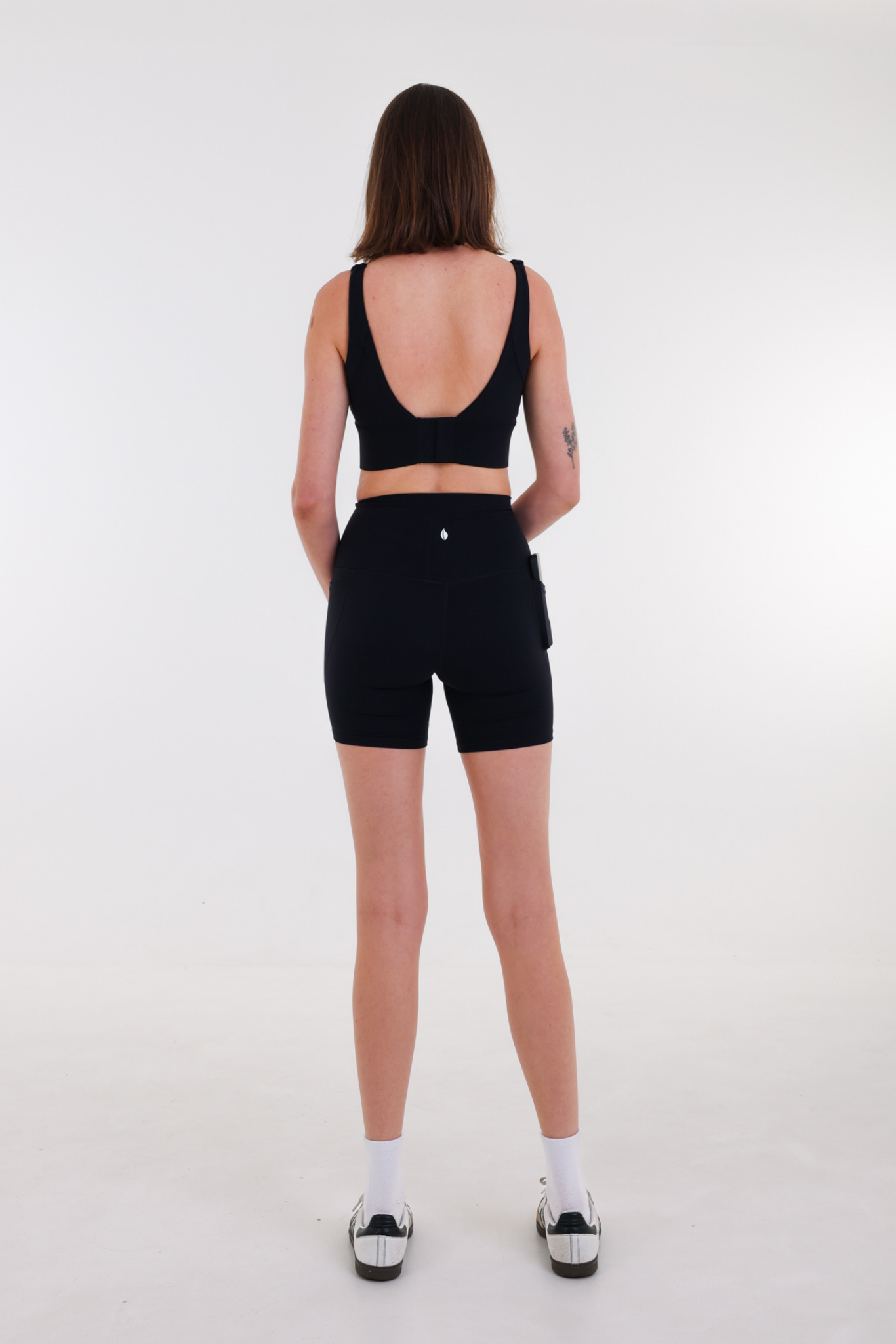 Legacy Bra - Black with White Logo