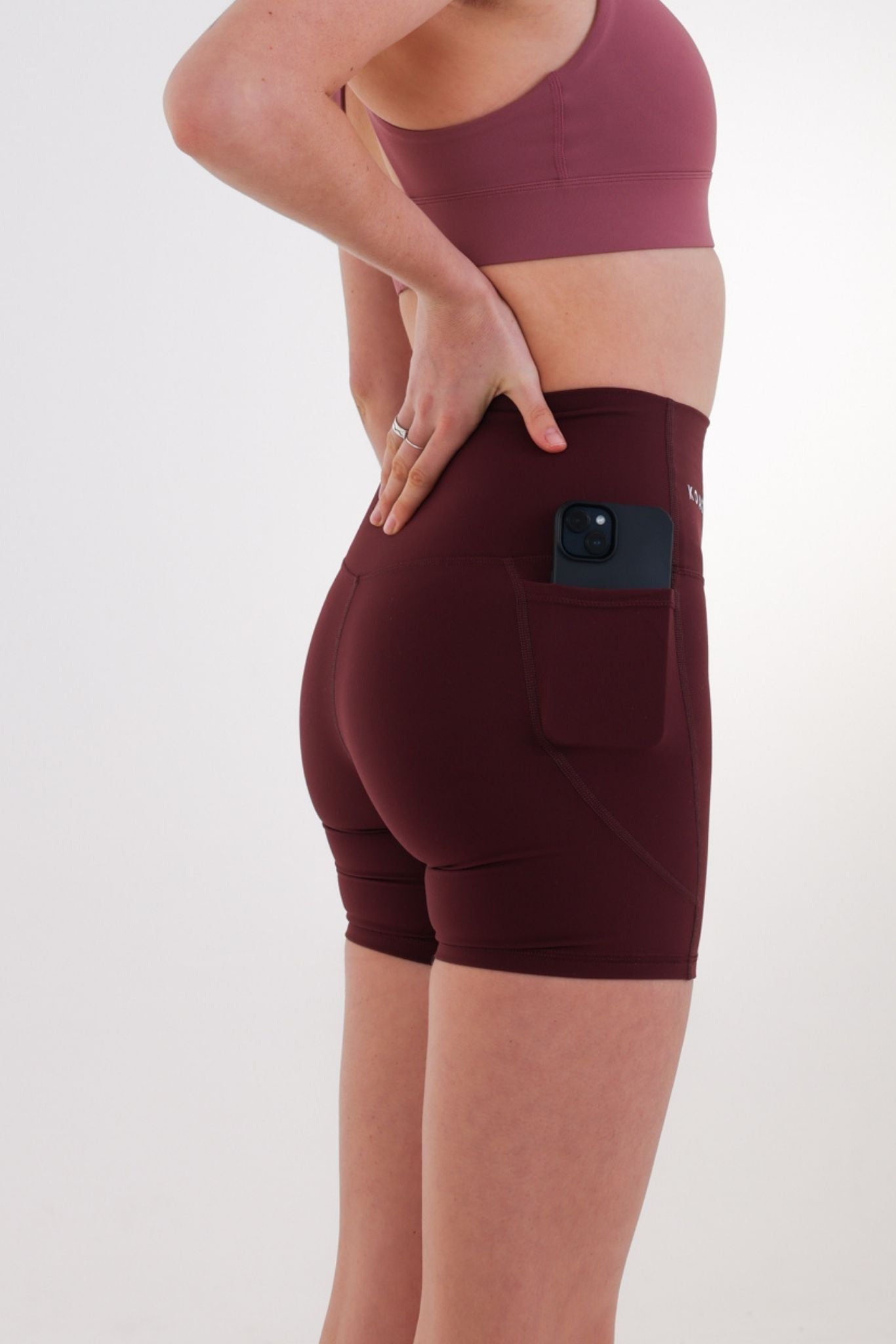 Summer Biker Pocket Shorts - Red Brown