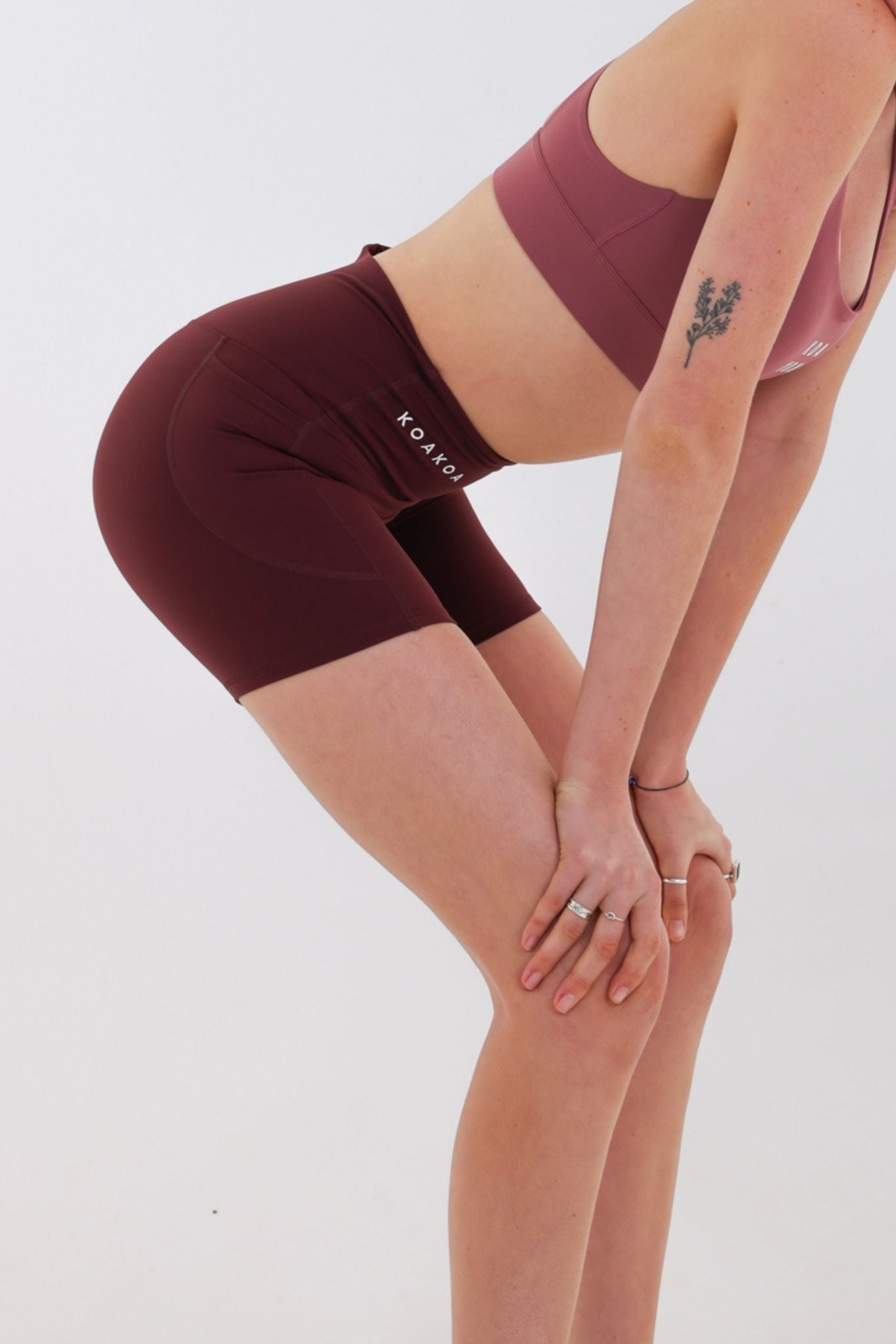 Summer Biker Pocket Shorts - Red Brown