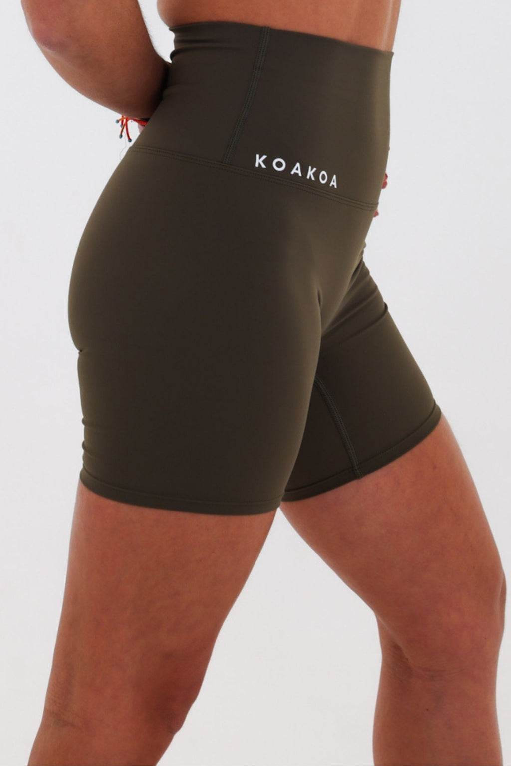 Summer Run Shorts - Olive with White Logo
