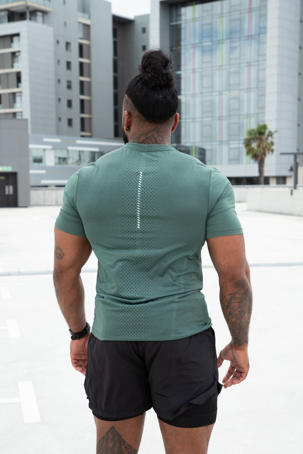 Vortex Tee Olive Green